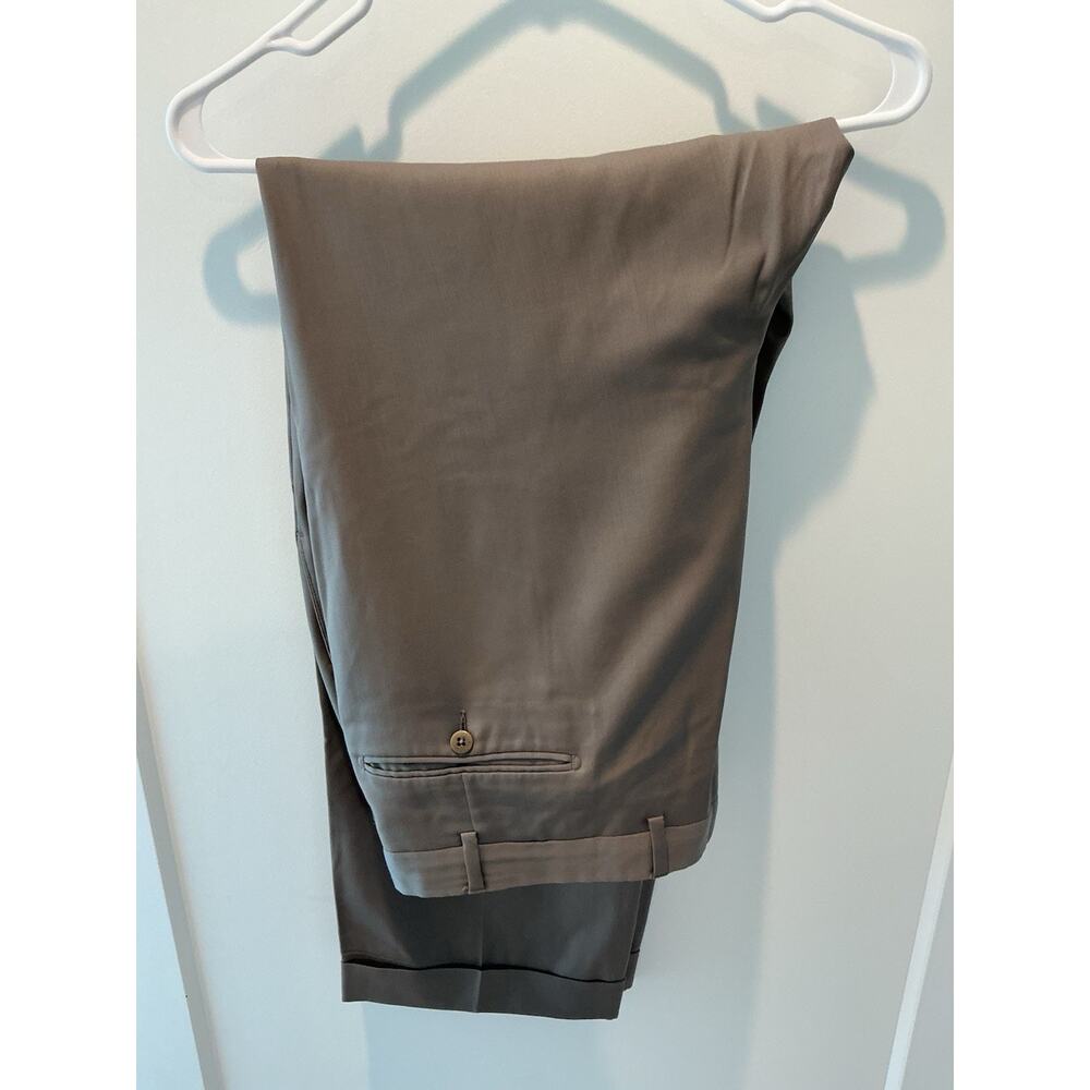 Ermenegildo Zegna Men’s Beige Wool Dress Pants Size 38x30 Cuffed - Picture 5 of 5